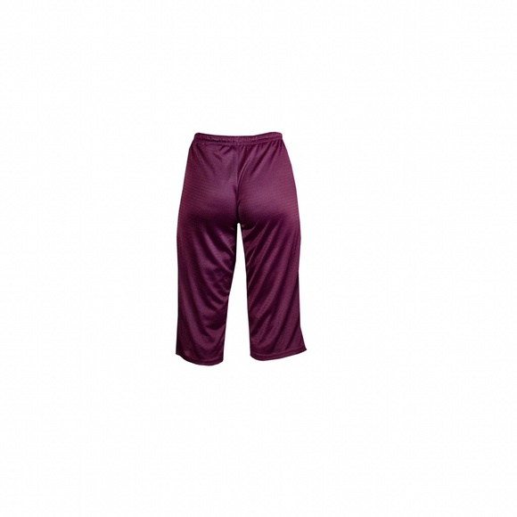 Vintage Y2K Silky Burgundy Champion Capris - Picture 3 of 4